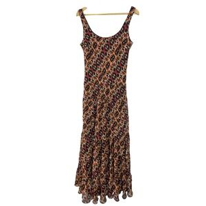 EVAN PICONE Women Dress Size 12 Sleeveless‎ Maxi Abstract Print Multi Color